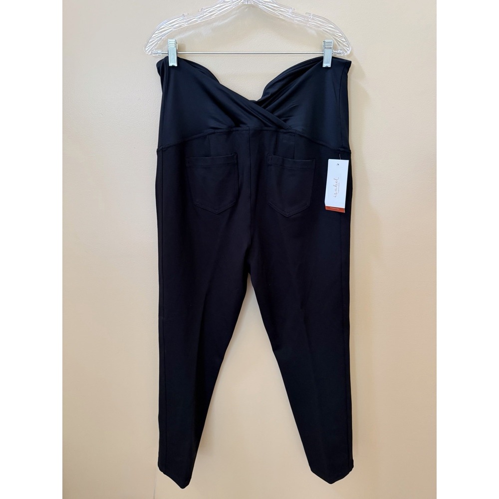 Isabel Maternity Skinny Pants/Jeggings with Crossover Belly Panel Size L NWT